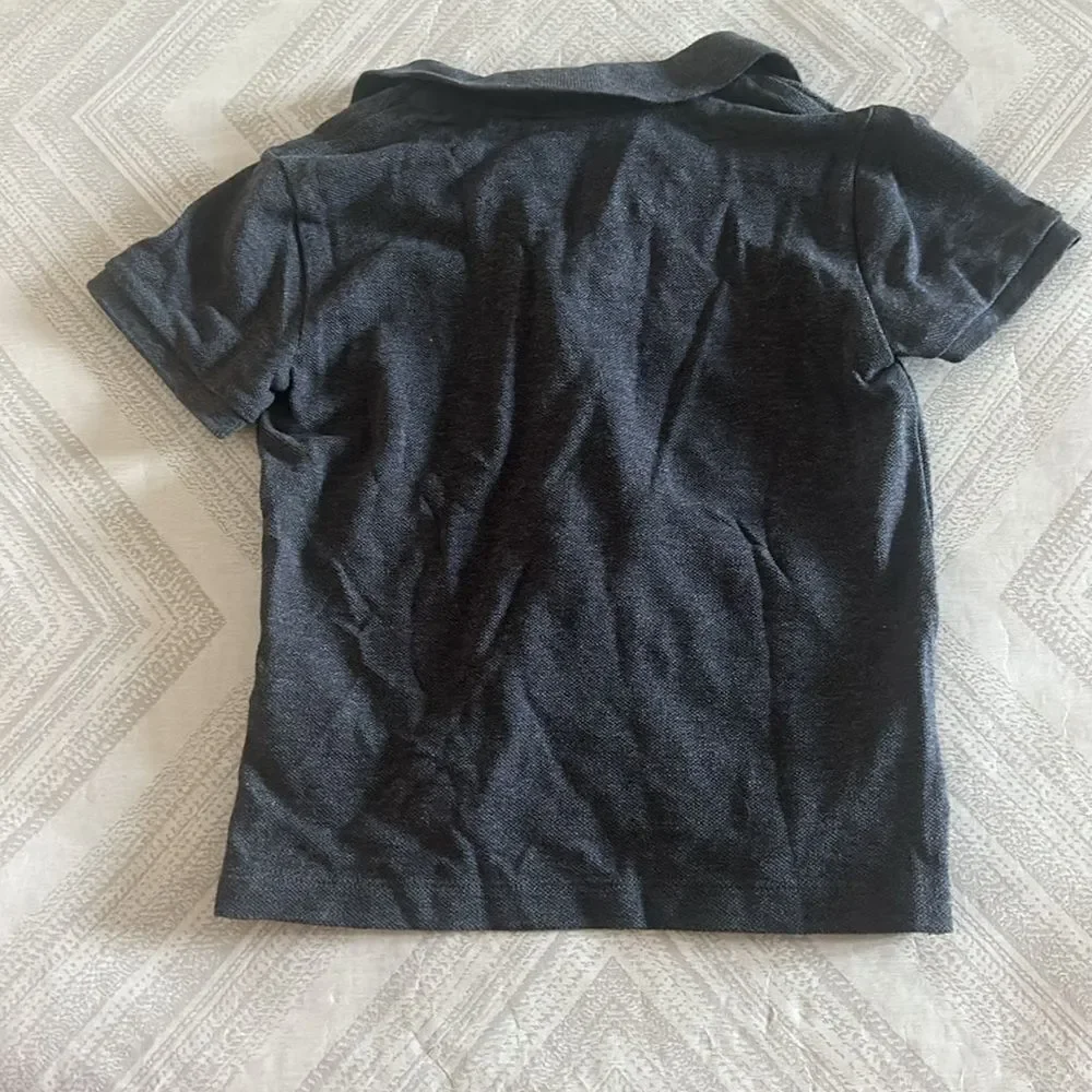 BURBERRY Boys Grey Short-sleeve Polo Shirt - Size 5Y